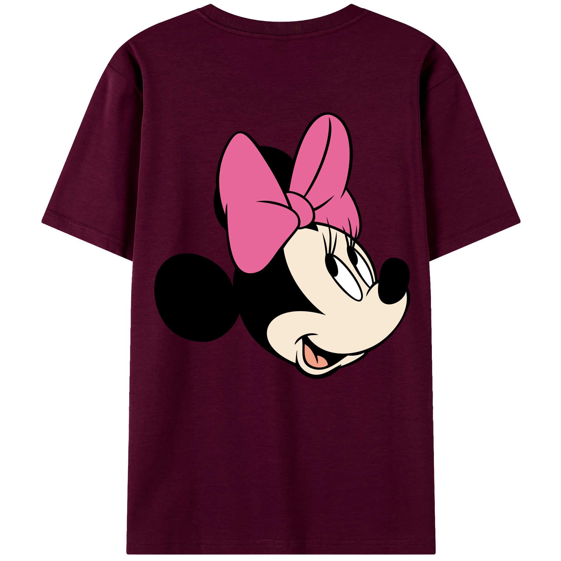 ミッキーマウス Mickey Mouse レディース半袖Tシャツ(バックプリント)